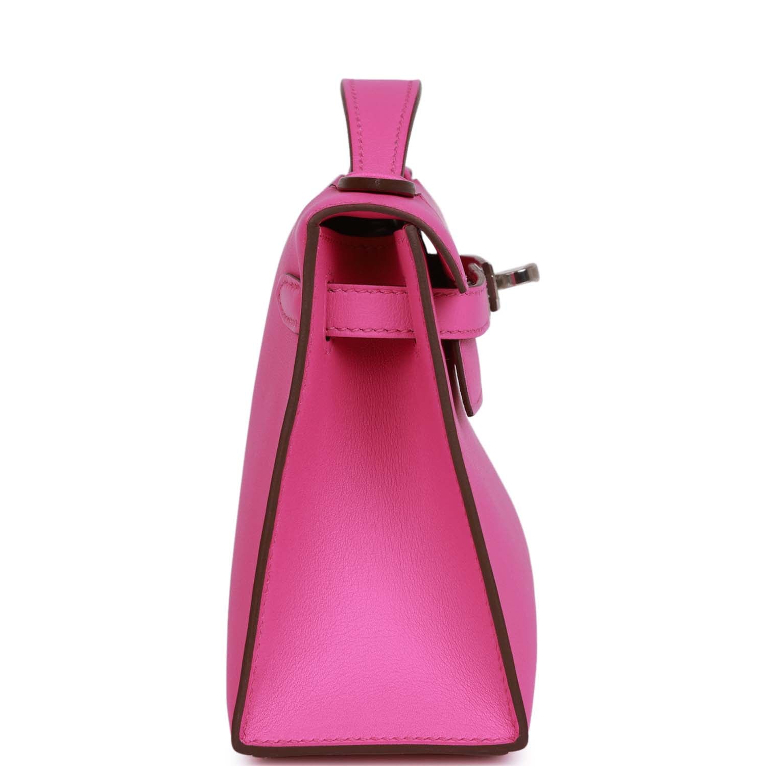 Hermès Kelly Pochette Magnolia Swift Palladium Hardware