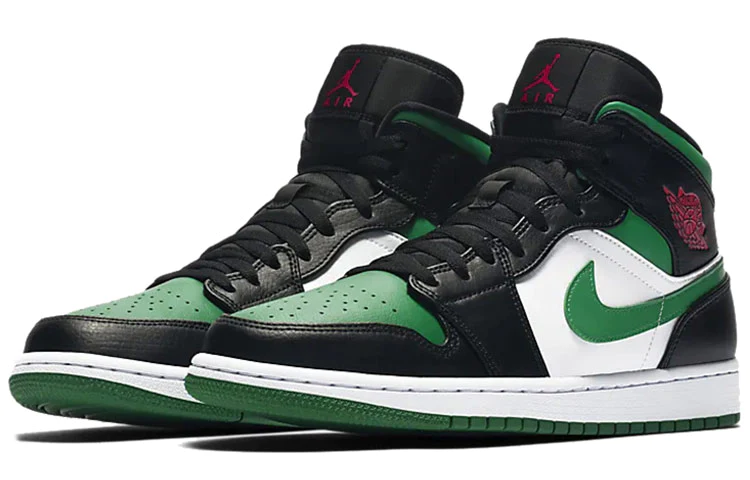 Air Jordan 1 Mid 'Green Toe' 554724-067