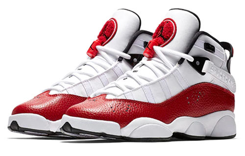 (GS) Air Jordan 6 Rings 'White Red' 323419-120