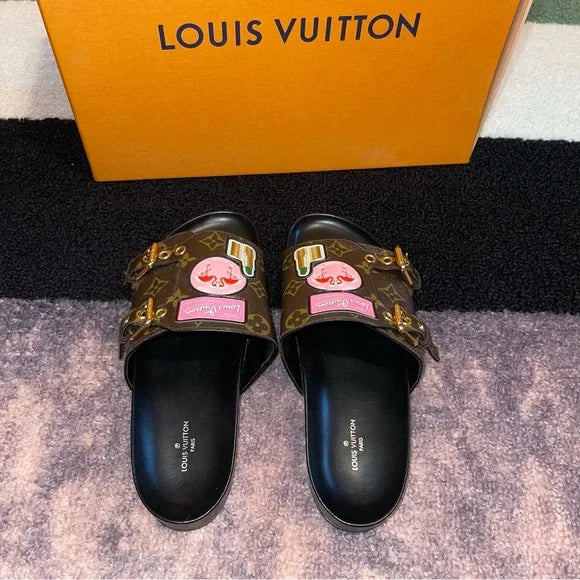 World Tour Bom Dia Mule Slides Sandals