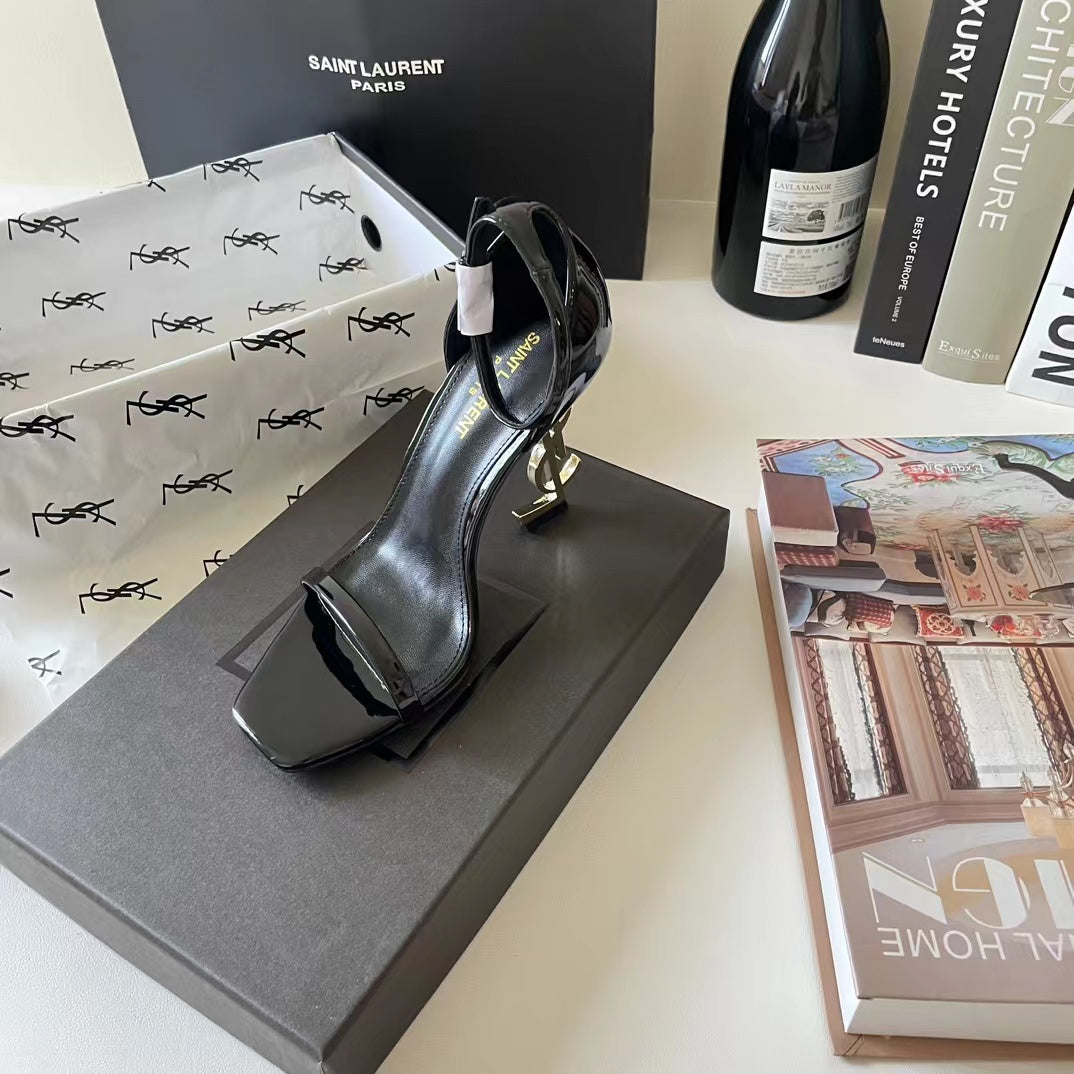 9 colors exclusive logo high heel sandals