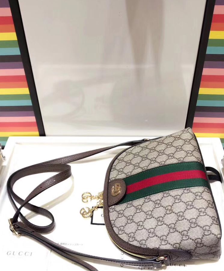 Gucci Ophidia GG small shoulder bag 499621 Dark Coffee
