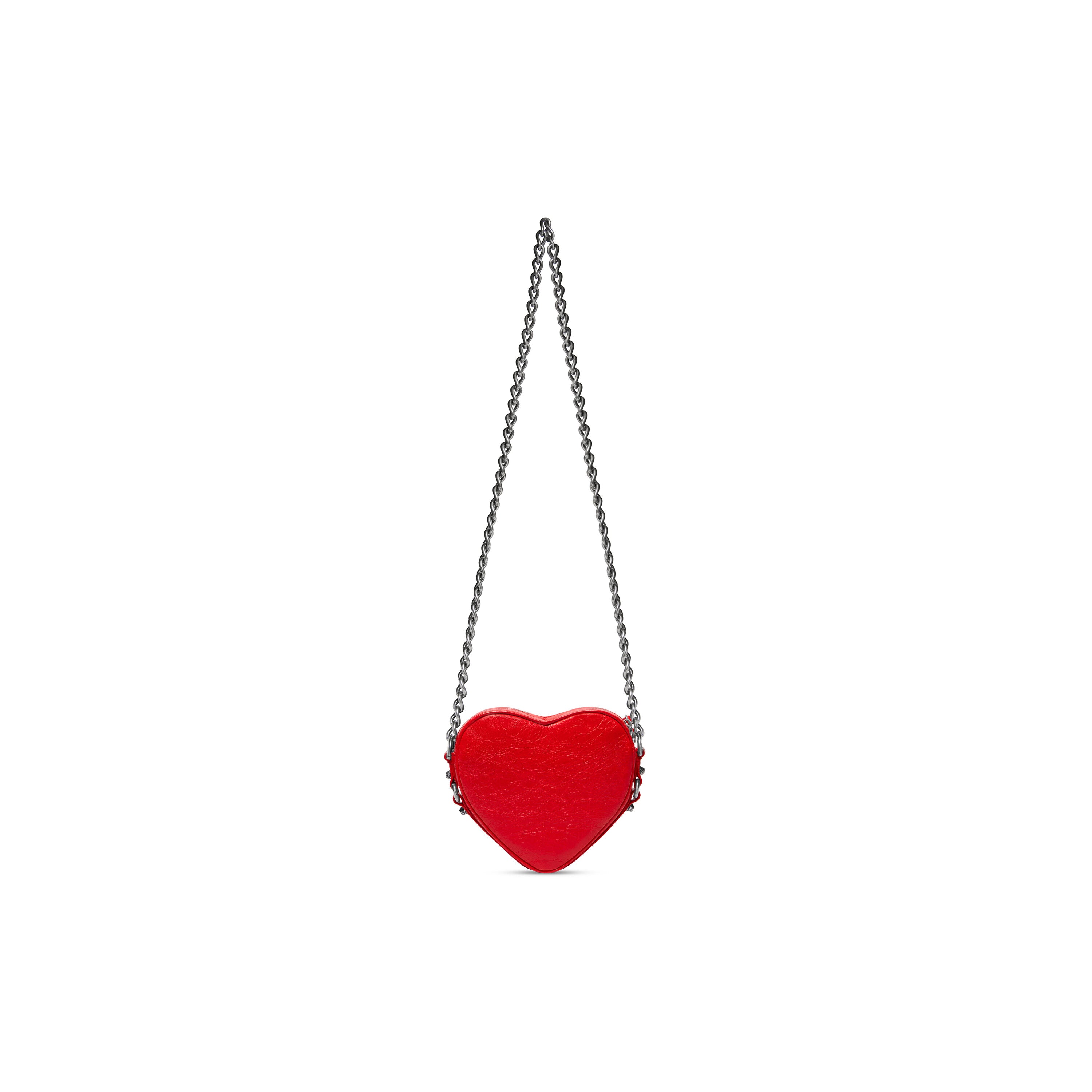 WOMEN'S LE CAGOLE HEART MINI BAG IN RED