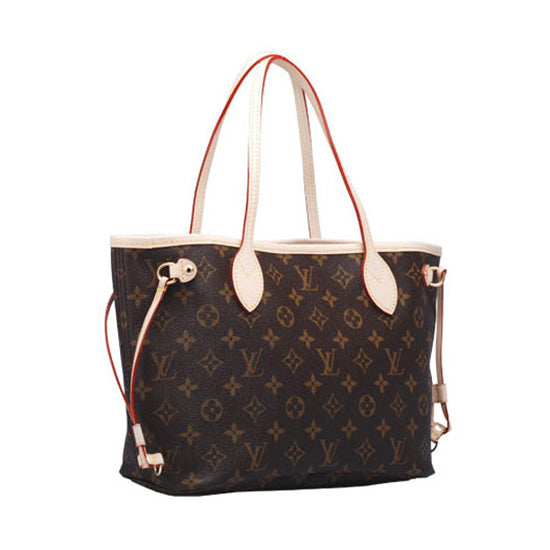LV M41001 Neverfull PM Shoulder Bag Monogram Canvas