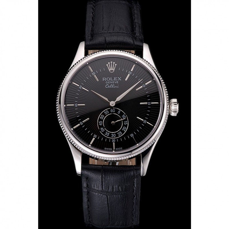 Superclone Rolex Cellini 38mm Black Dial REP016790