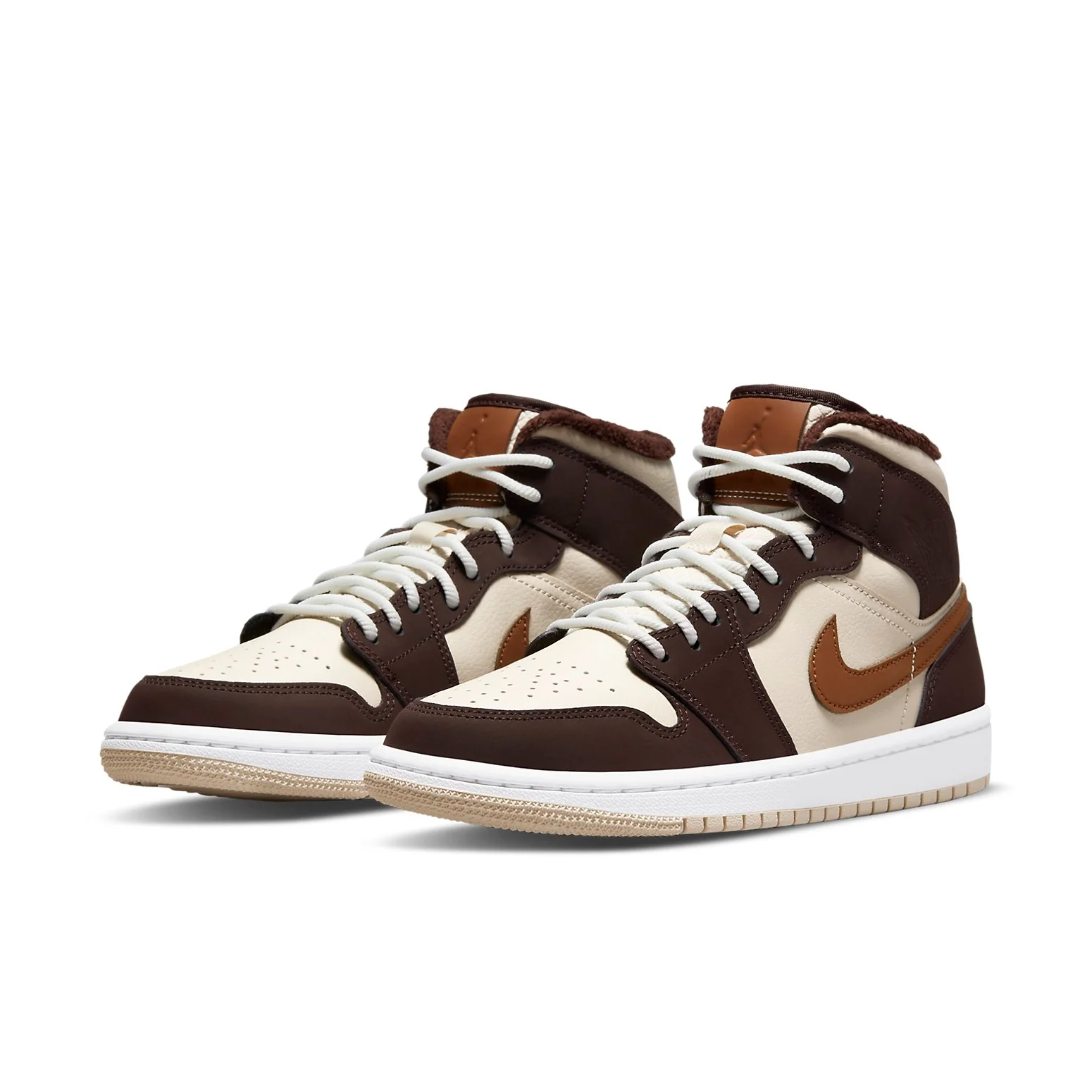 (WMNS) Air Jordan 1 Mid SE 'Cream Dark Chocolate' DO6699-200