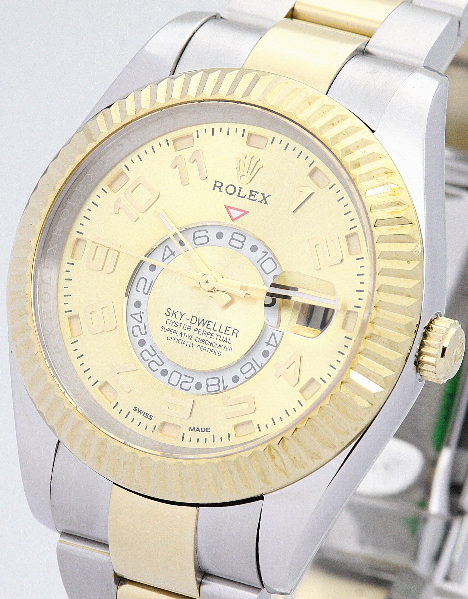 Replica Rolex Sky-Dweller 42mm Gold Dial 326938