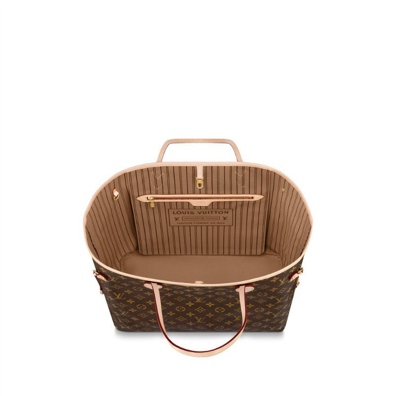 LV Monogram Canvas Neverfull GM M40990 Beige