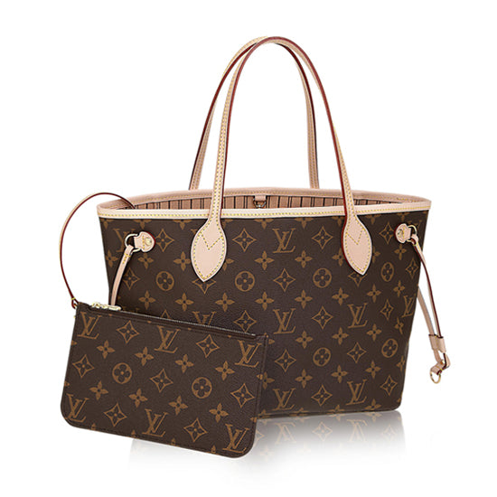LV M41000 Neverfull PM Shoulder Bag Monogram Canvas