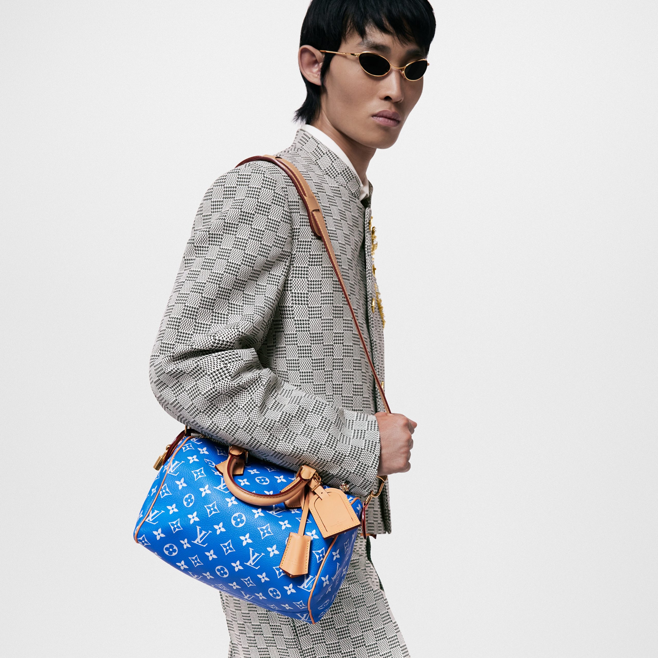 Louis Vuitton M24424 Speedy P9 Bandoulière 25 Blue