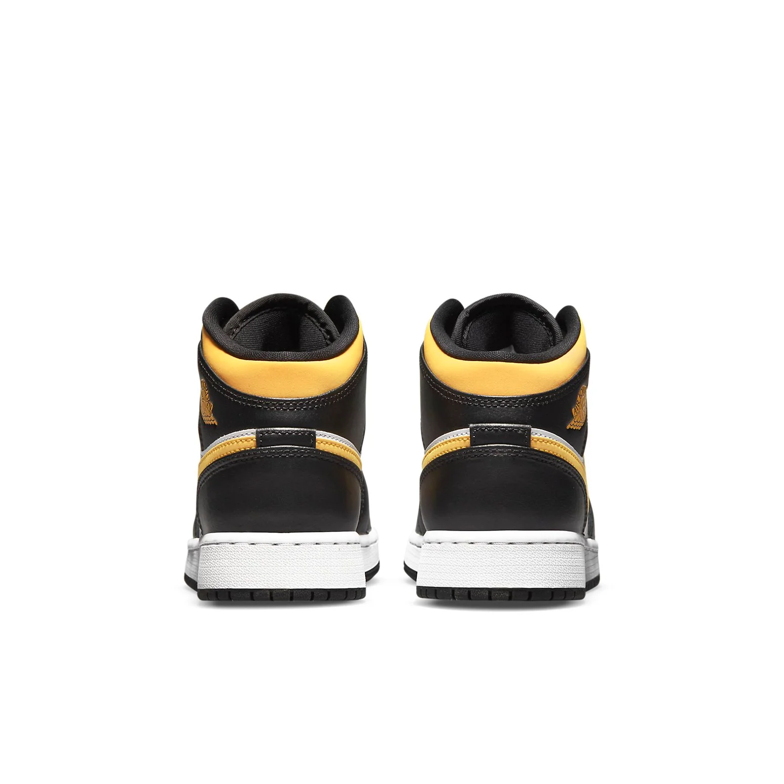 (GS) Air Jordan 1 Mid 'Black University Gold' 554725-177