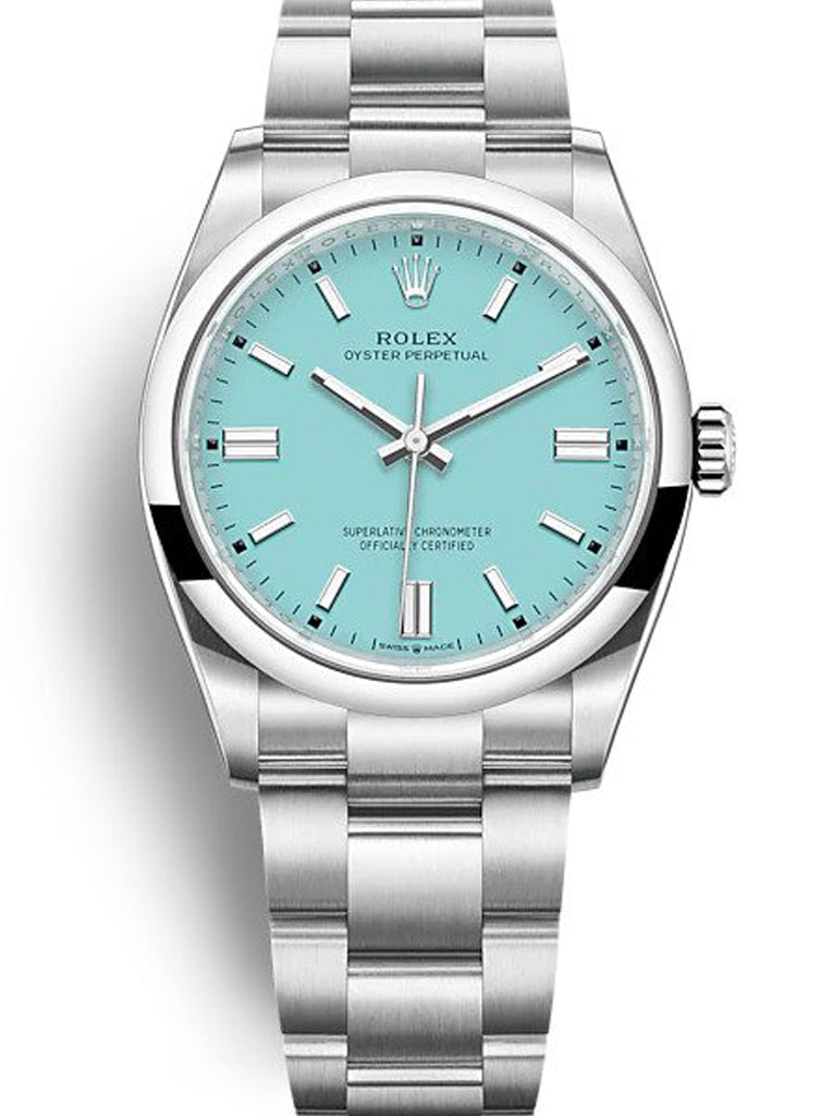 Replica Rolex Oyster Perpetual Lady 36mm Turquoise Blue Dial 126000