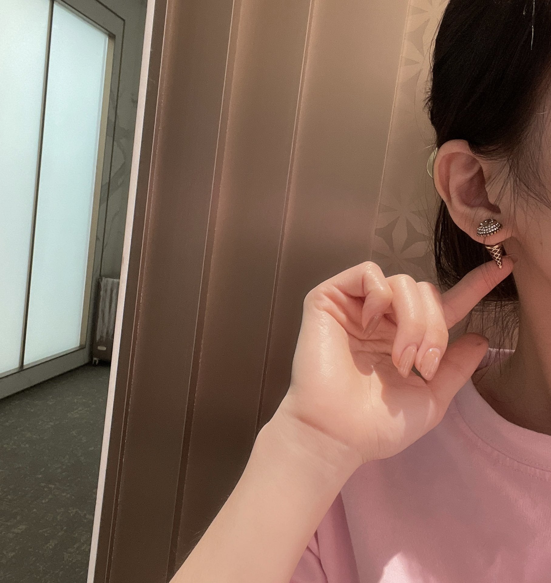 retro ice cream rhinestone earrings