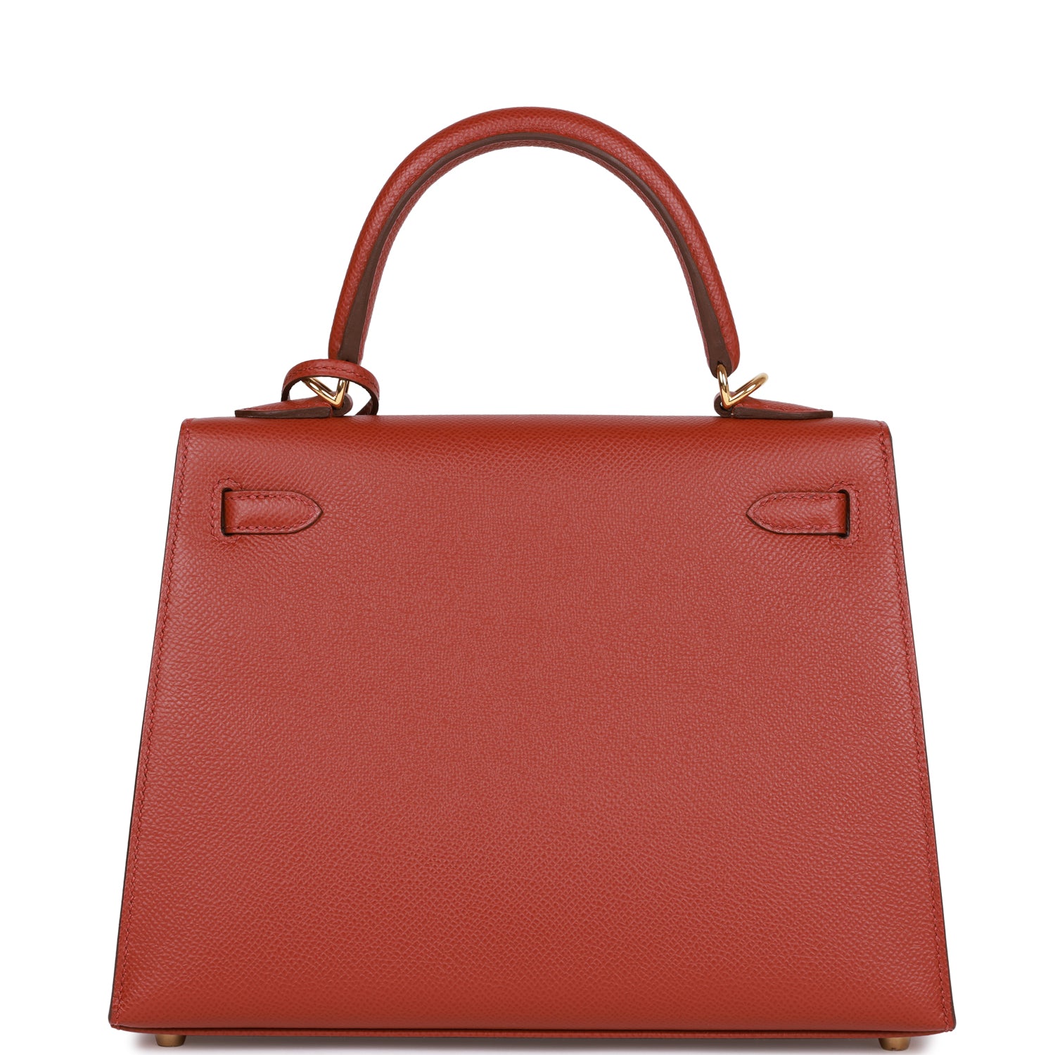 Hermès Kelly Sellier 25 Rouge Venetian Epsom Gold Hardware