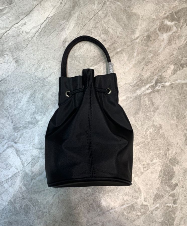 Balenciaga Wheel XS Drawstring Bucket Black