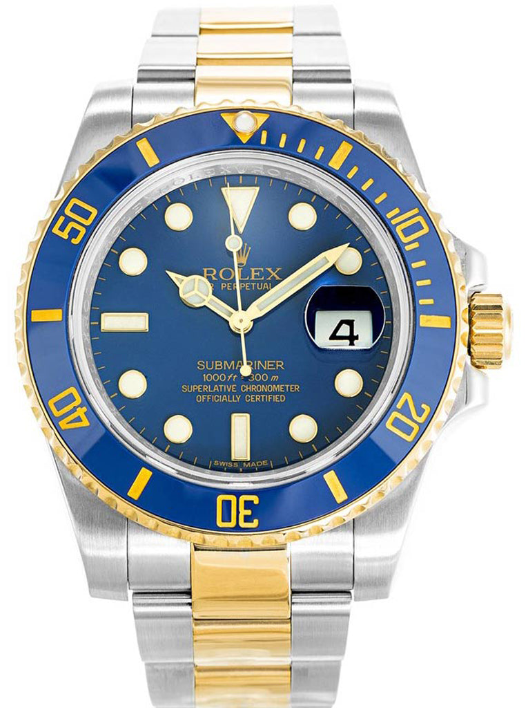 Replica Rolex Submariner 40mm Blue Dial 116613LB
