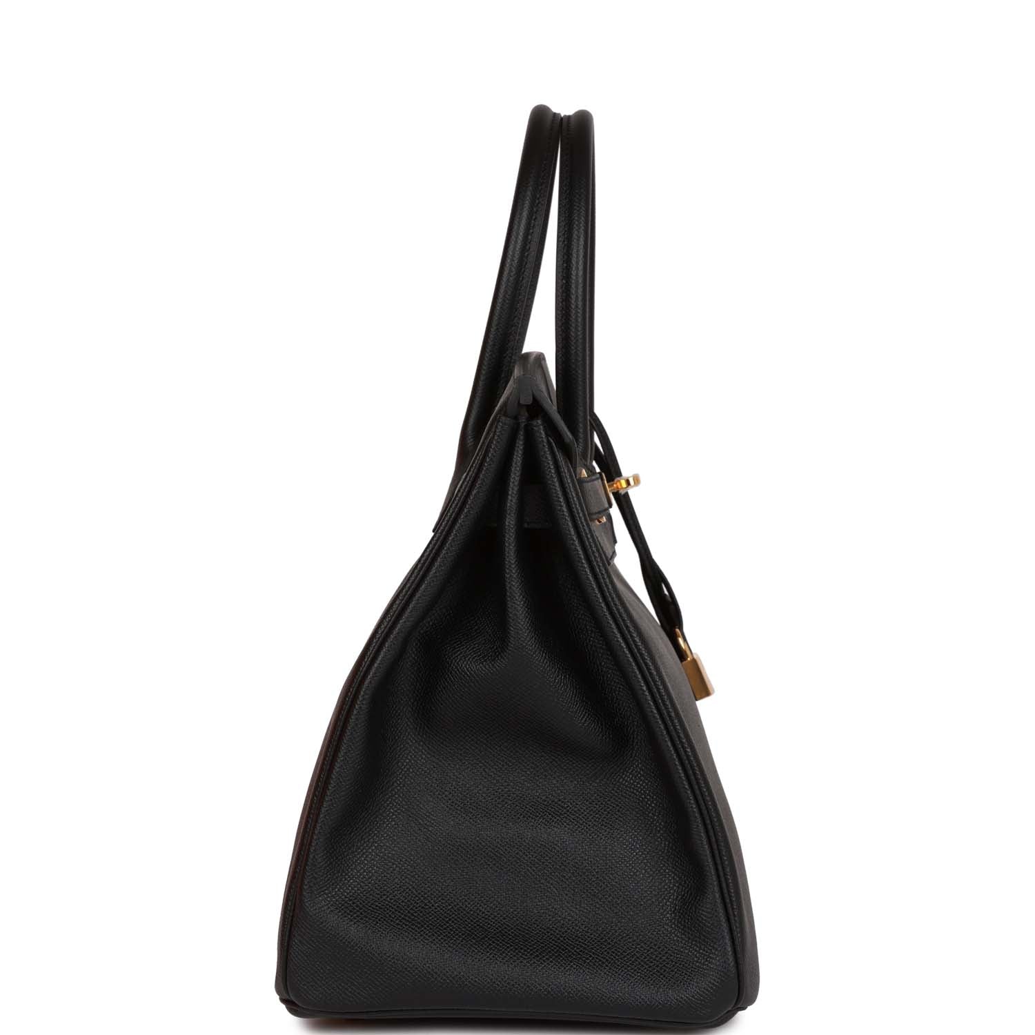 Hermès Birkin 35 Black Epsom Gold Hardware