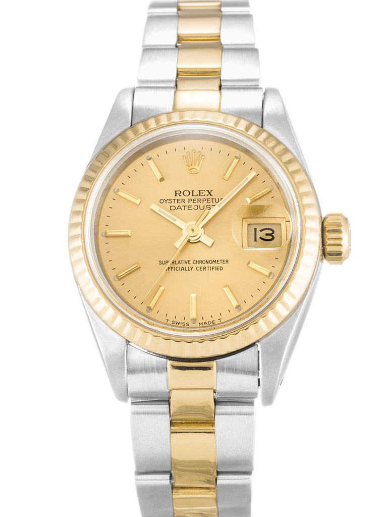 Replica Rolex Lady-Datejust 26mm Champagne Dial 69173