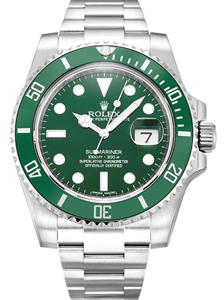 Replica Rolex Submariner 40mm Green Dial 116610LV Hulk