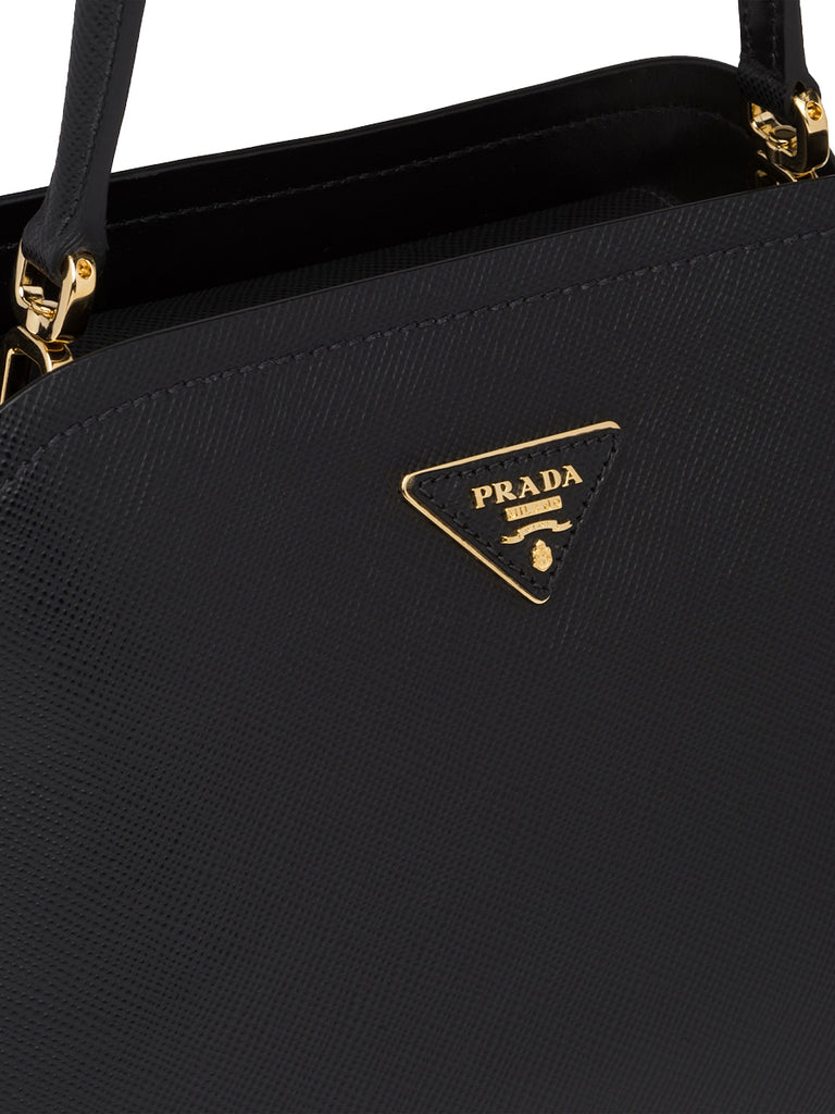 Prada Medium Saffiano Leather Prada Matinée Bag in Black