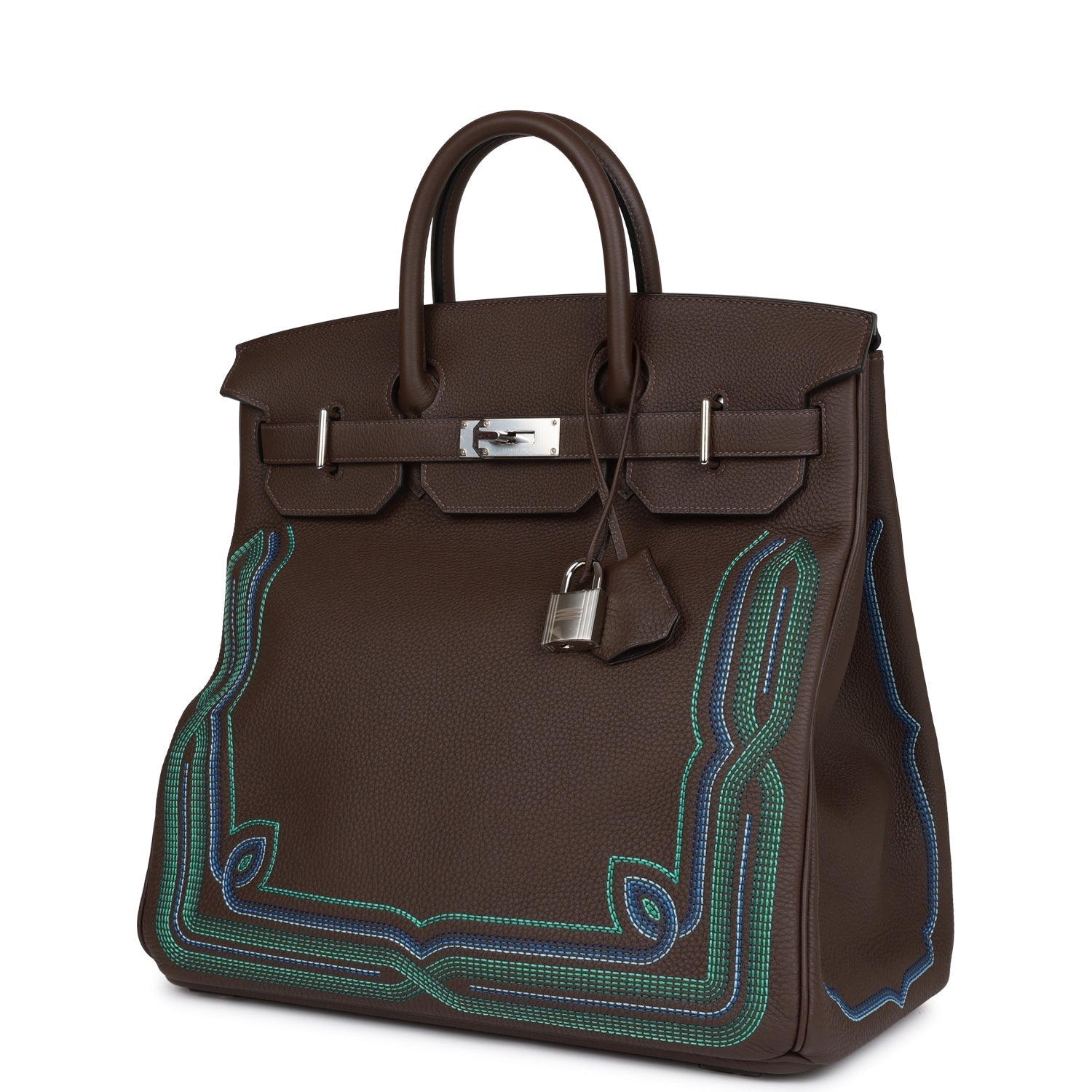 Hermès Western HAC Birkin 40 Ebene Togo Palladium Hardware