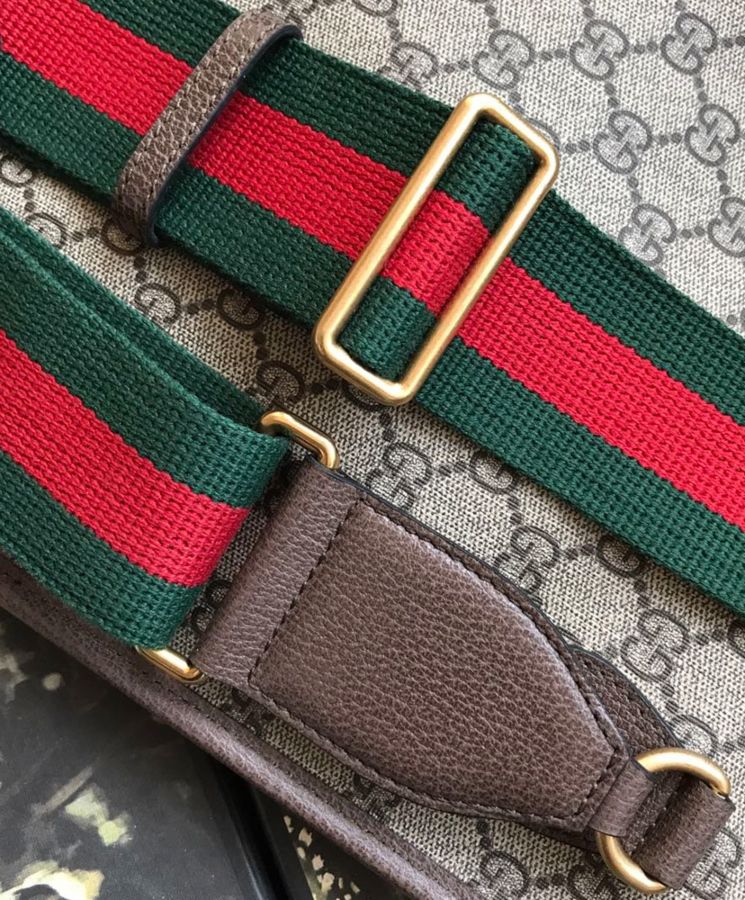 Gucci Neo Vintage GG Medium Messenger 598604 Dark Coffee