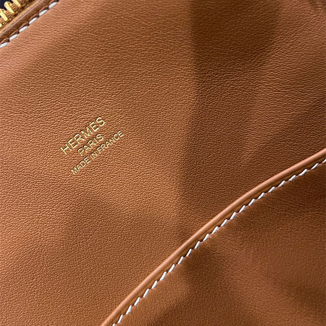 Hermès 1923 Bolide 25 en Desordre Gold Epsom Gold Hardware