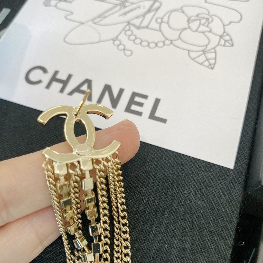 Luxury Rhinestone Long Earrings