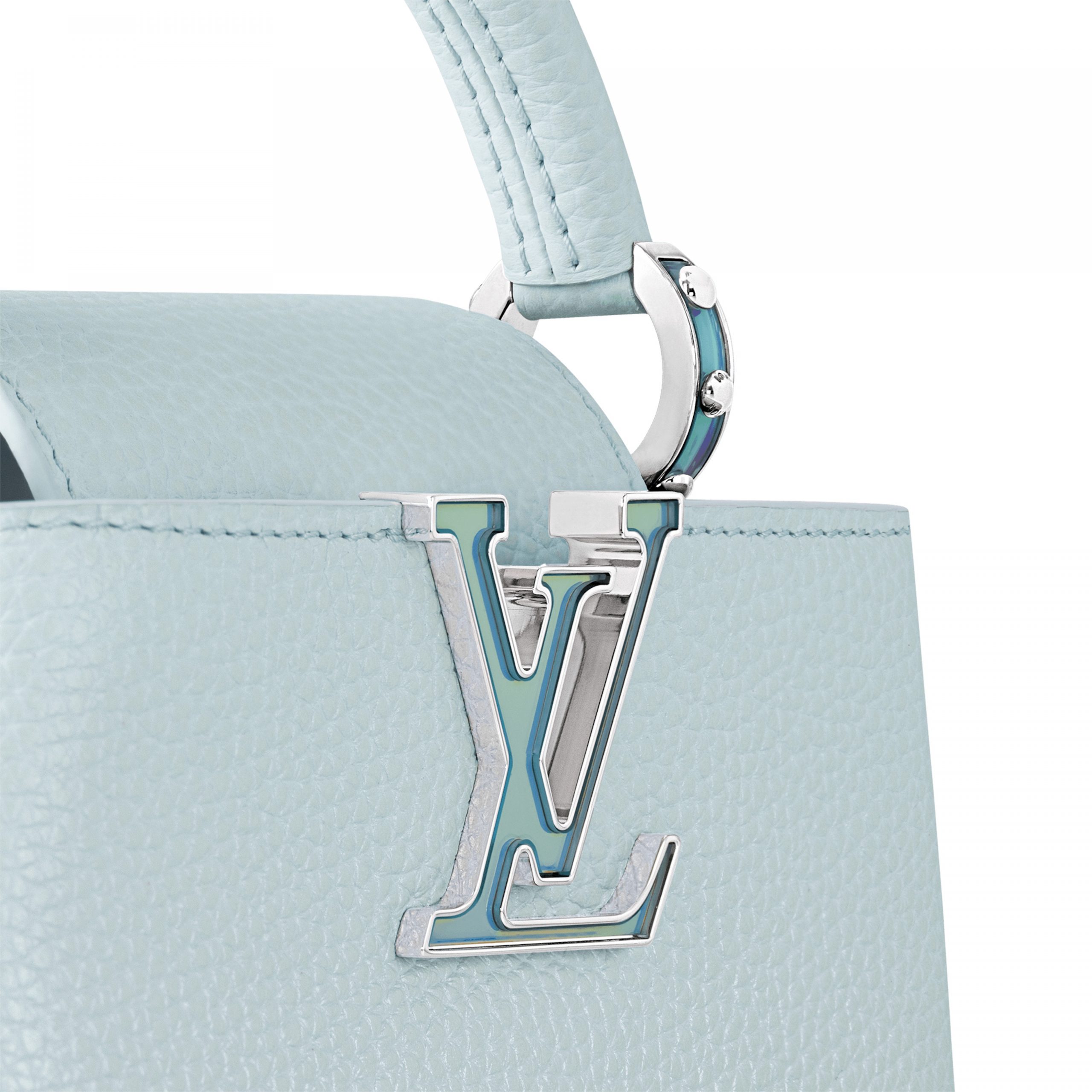 Louis Vuitton M23289 LV SKI Capucines Mini Blue Glacier