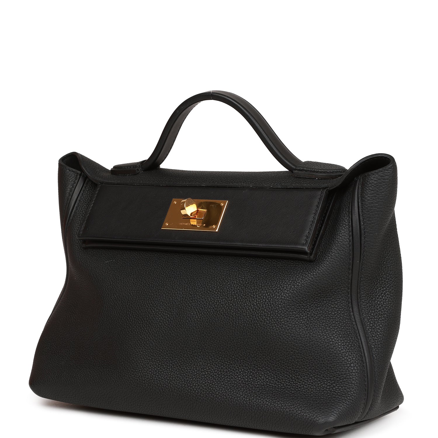 Hermès 24/24 Bag 29 Black Togo and Swift Gold Hardware