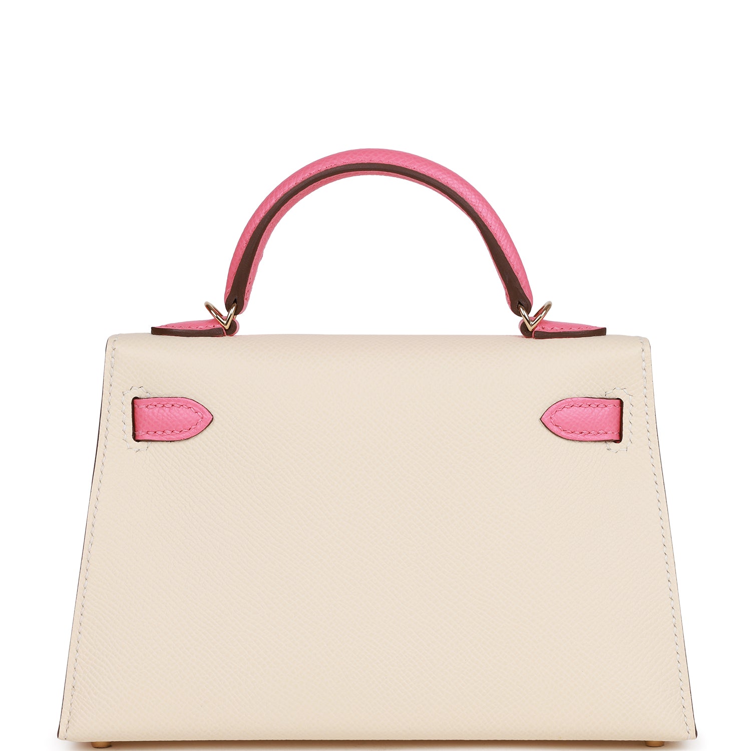 Hermès Special Order (HSS) Kelly Sellier 20 Nata and Rose Azalee Epsom Permabrass Hardware