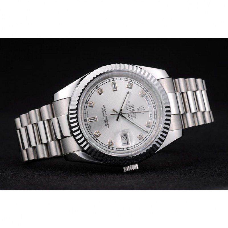 Superclone Rolex Day-Date 41mm Silver Dial 41995