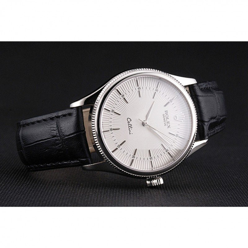 Superclone Rolex Cellini 38mm White Dial REP016805