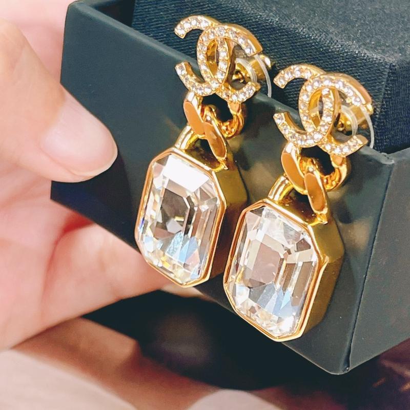 Fashion Rhinestone Pendant Earrings