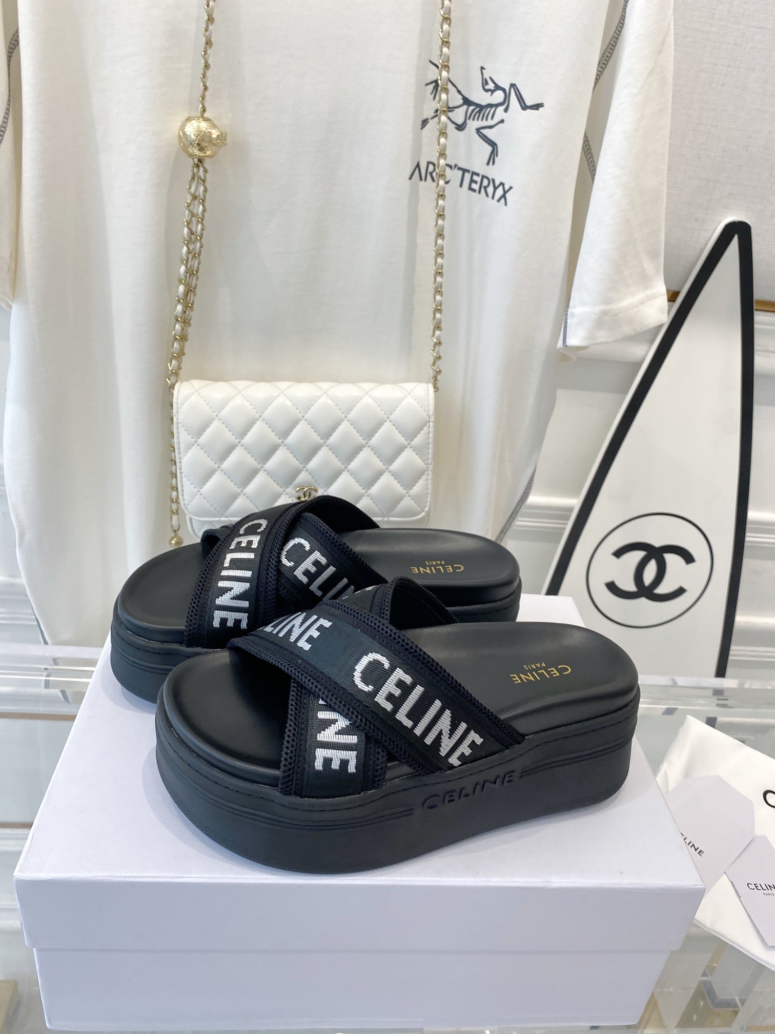 2023 Cross Webbing Thick Bottom Sandals