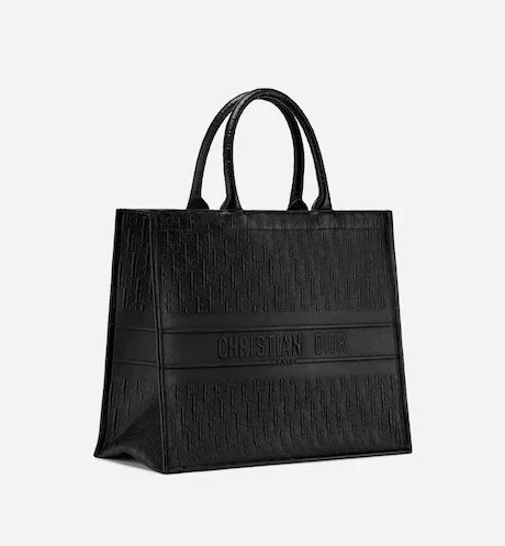 LARGE DIOR BOOK TOTE Black Dior Oblique Embossed Calfskin (42 x 35 x 18.5 cm)
