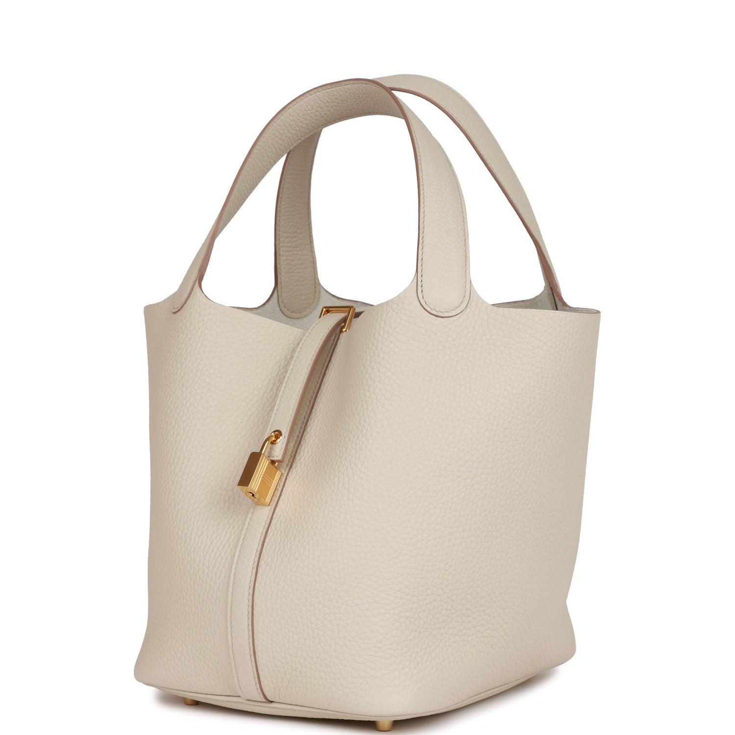 Hermès Picotin Lock 22 Beton Clemence Gold Hardware