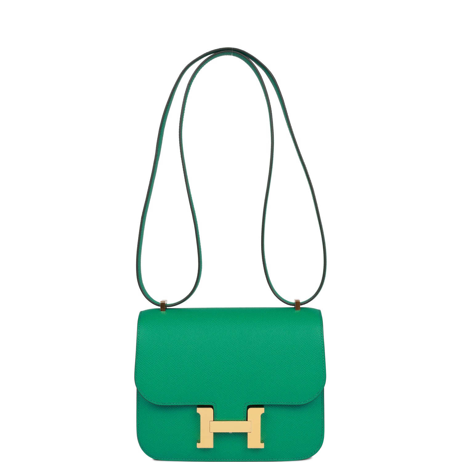 Hermès Constance 18 Vert Jade Epsom Gold Hardware