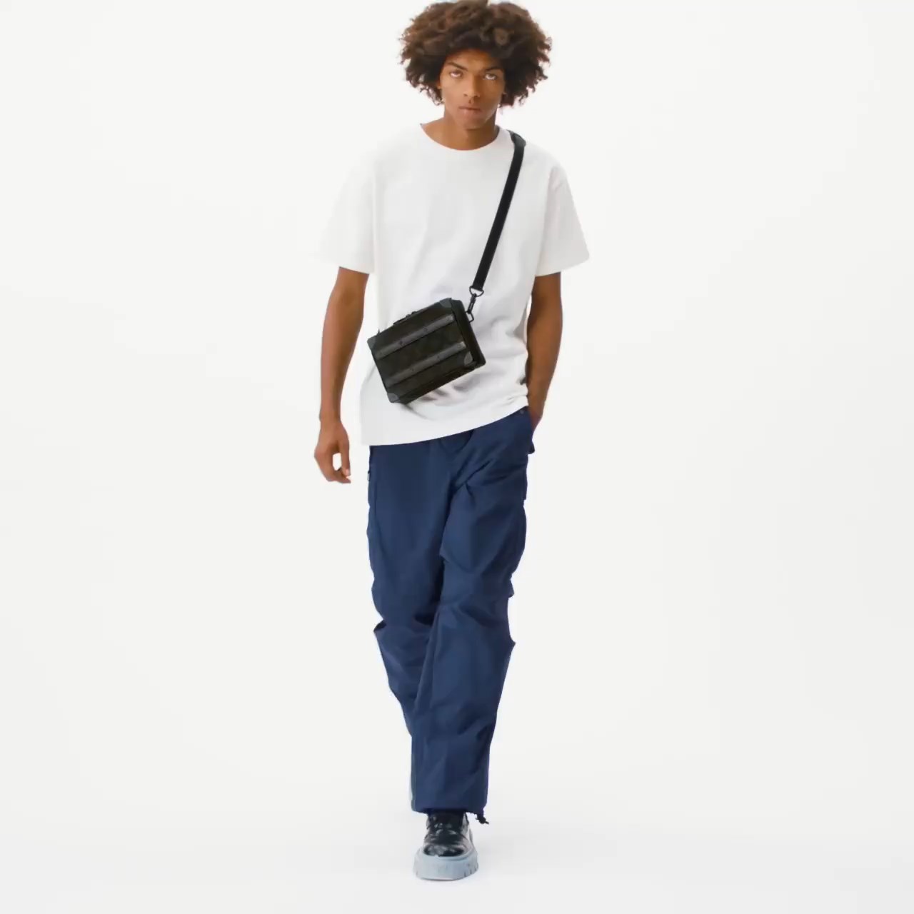 Louis Vuitton M59163 Handle Soft Trunk Black Monogram