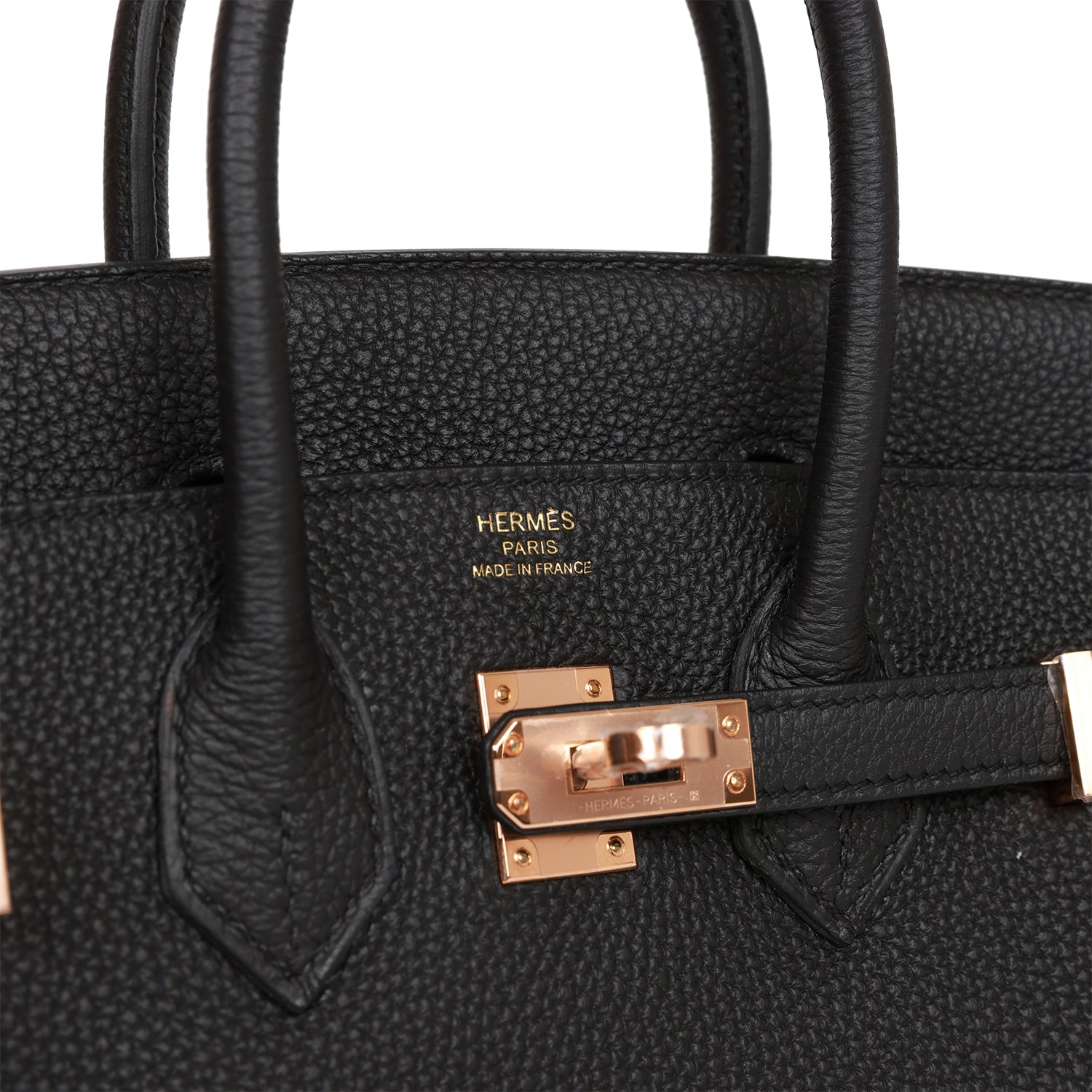 Hermès Birkin 25 Black Togo Rose Gold Hardware