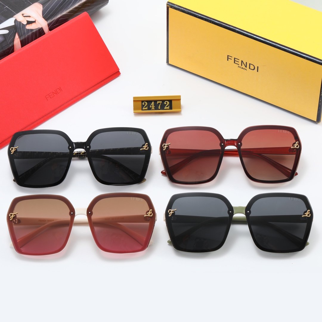 4 Color Women's Sunglasses—2472