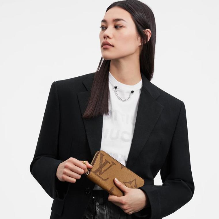 LV On-the-go MM long wallet 2-piece set deals Ref:M45717+M69353