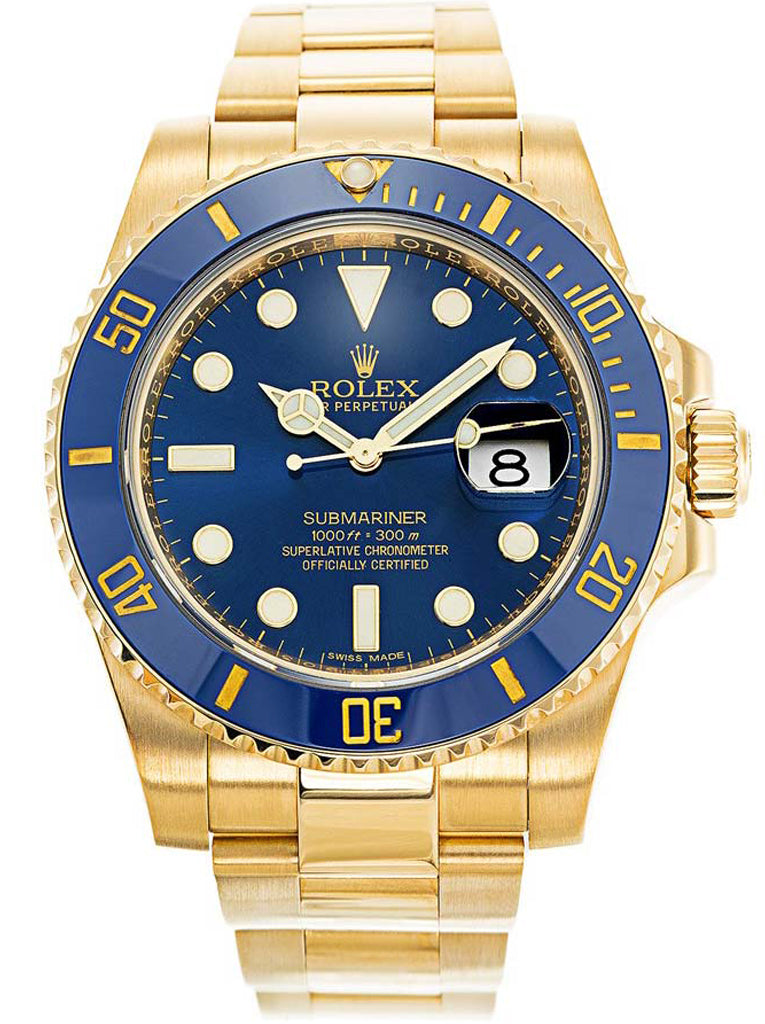 Replica Rolex Submariner 40mm Blue Dial 116618LB