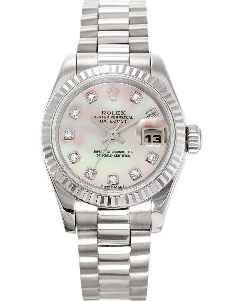 Replica Rolex Datejust 26mm Mother of Pearl Dial 179179