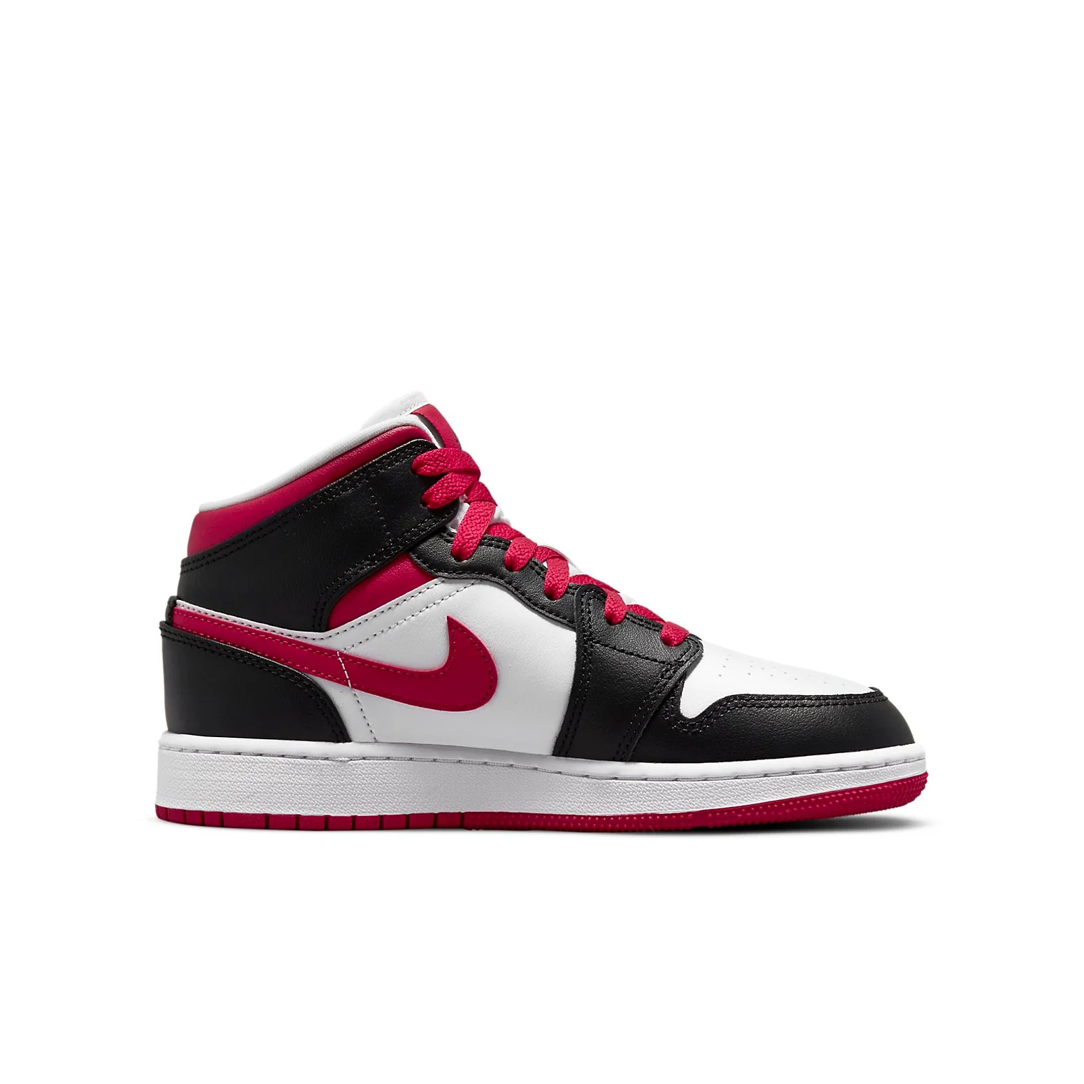 (GS) Air Jordan 1 Mid 'White Very Berry' 554725-016