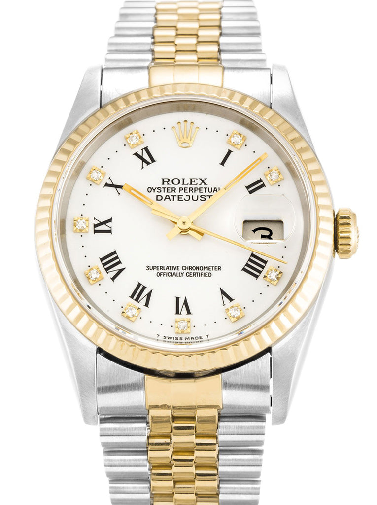 Replica Rolex Datejust 36mm White Dial 16233