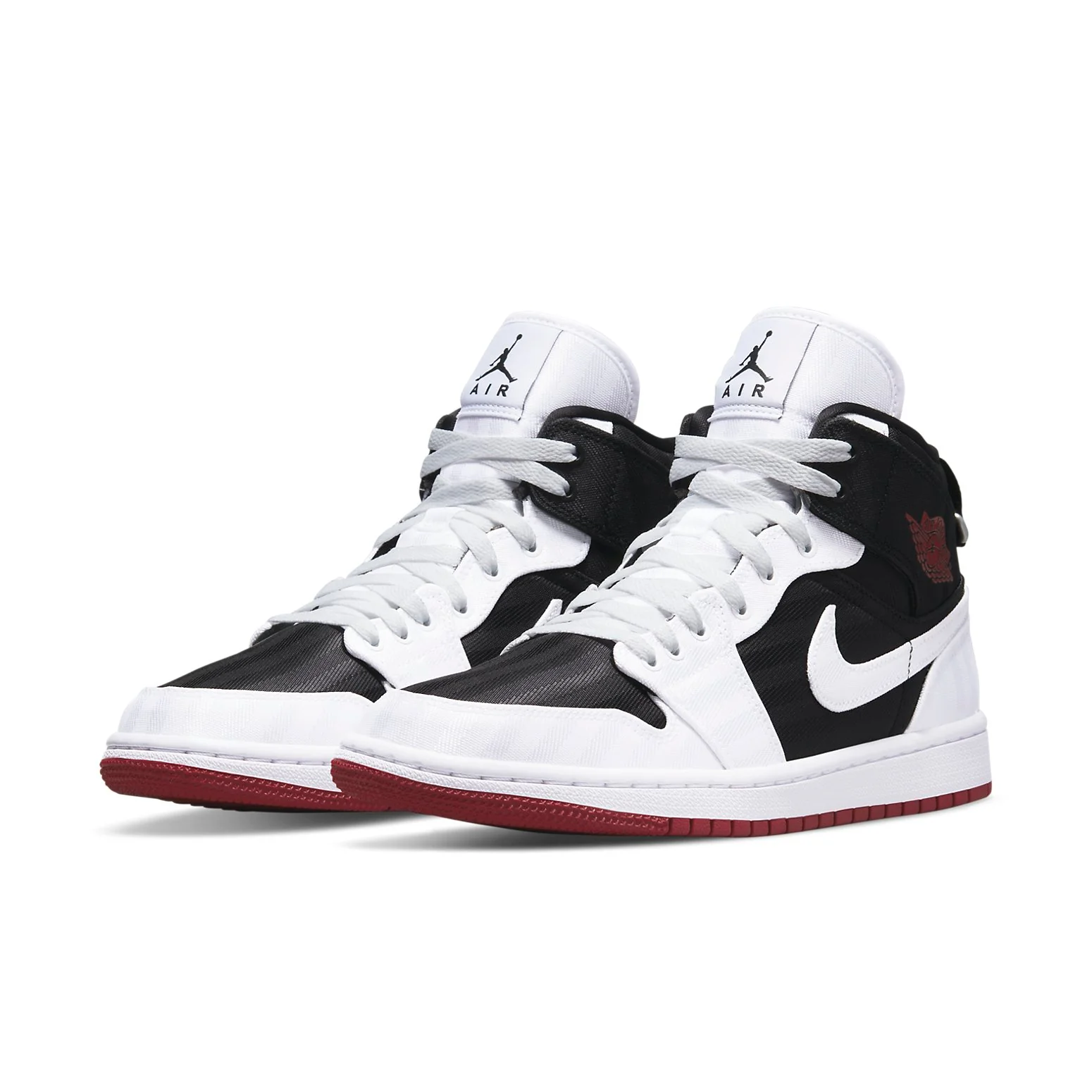 (WMNS) Air Jordan 1 Mid SE Utility 'White Black Gym Red' DD9338-016
