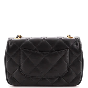 Chanel Heart Charms Flap Bag Quilted Lambskin Mini