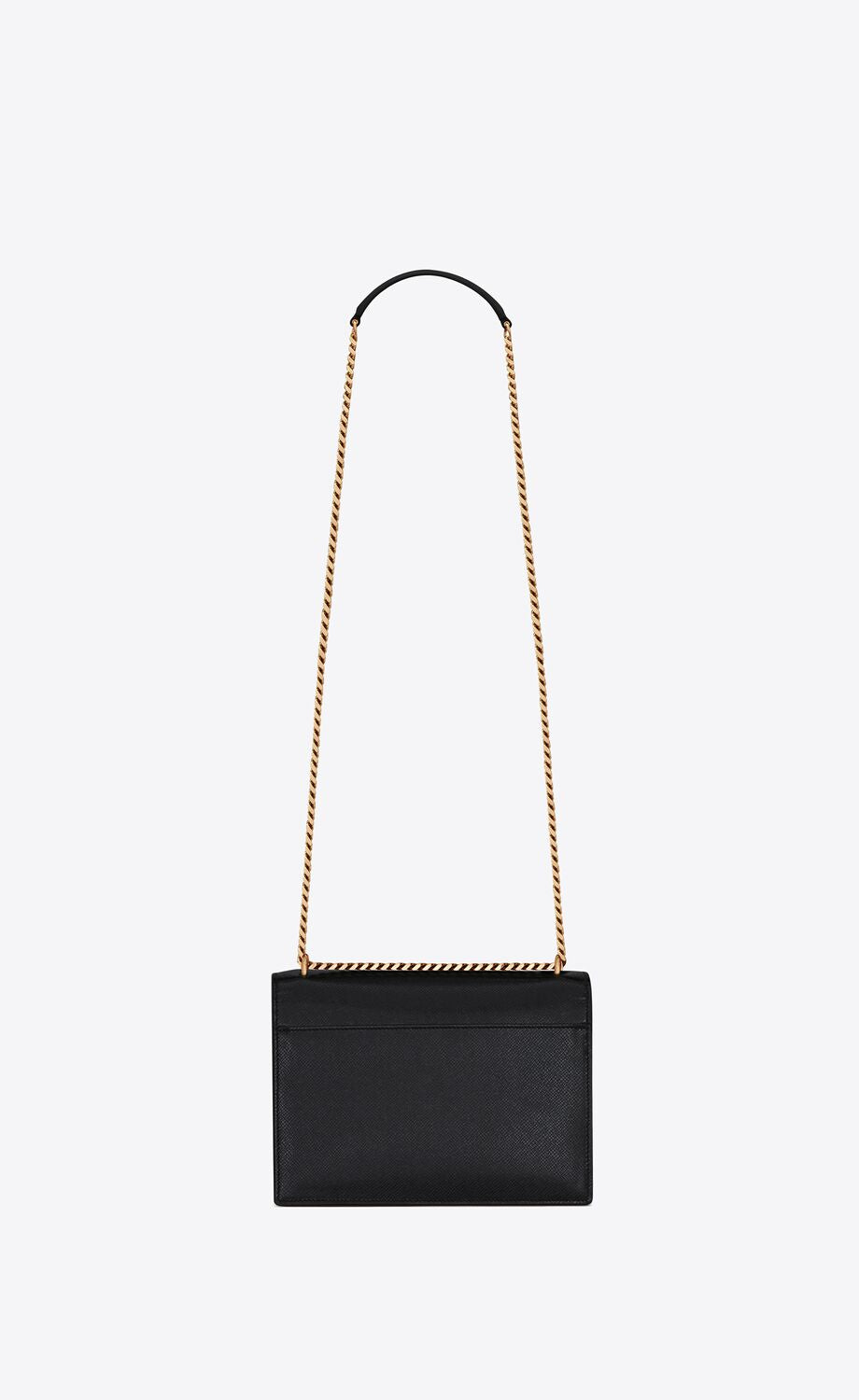 YSL Sunset Medium Chain Bag In Coated Bark Leather