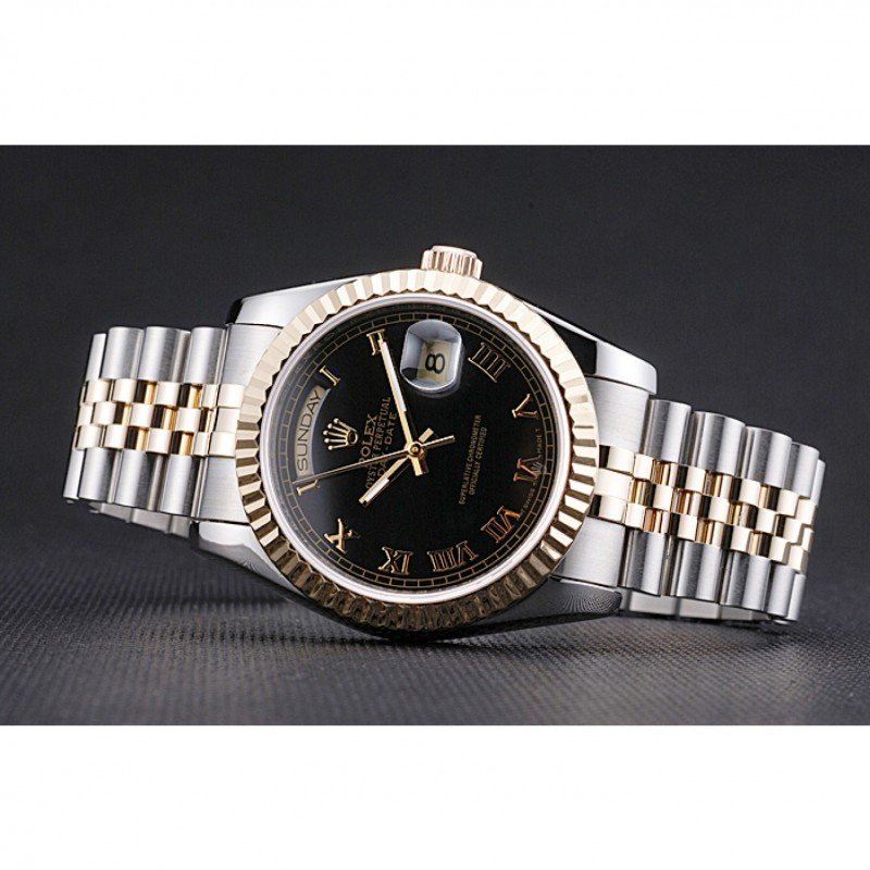 Superclone Rolex Day-Date 36mm Black Dial SRL78